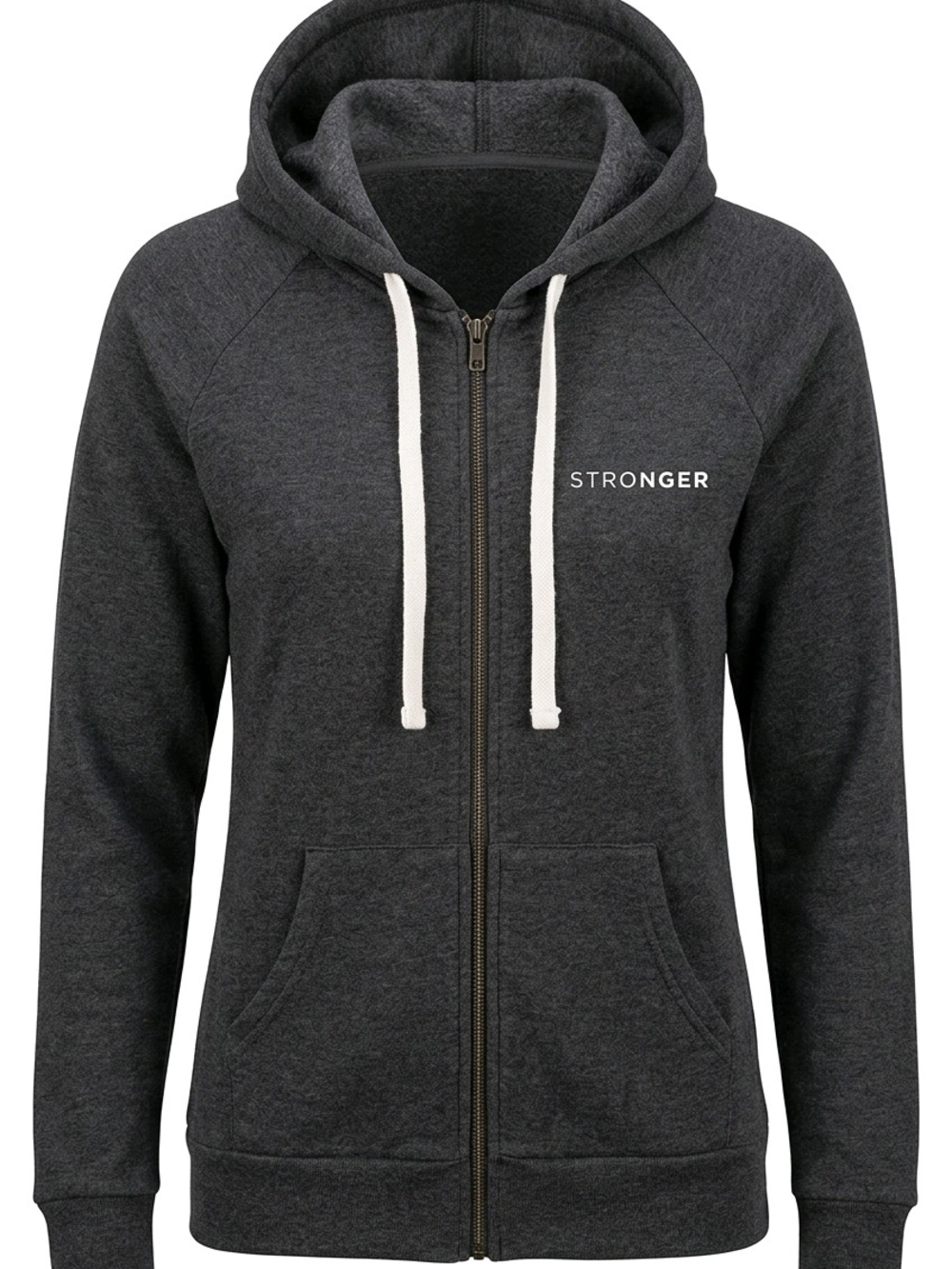Next Level Apparel Stronger Graphic Zip-Up Hoodie